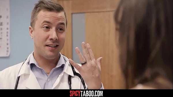 Cheating wife fucks with the gynecologist while her husband waits outside